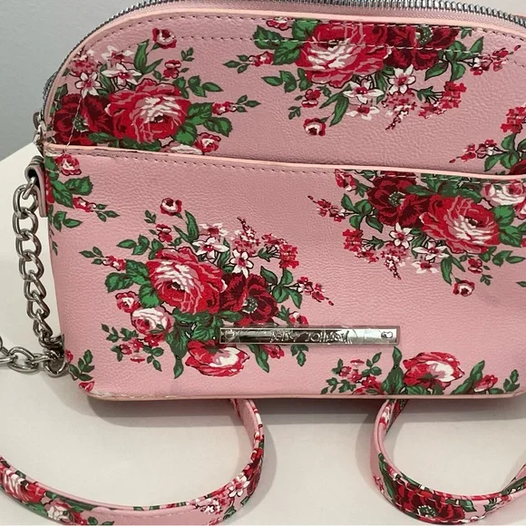Betsey Johnson Pink Floral Crossbody Bag - Picture 3 of 4